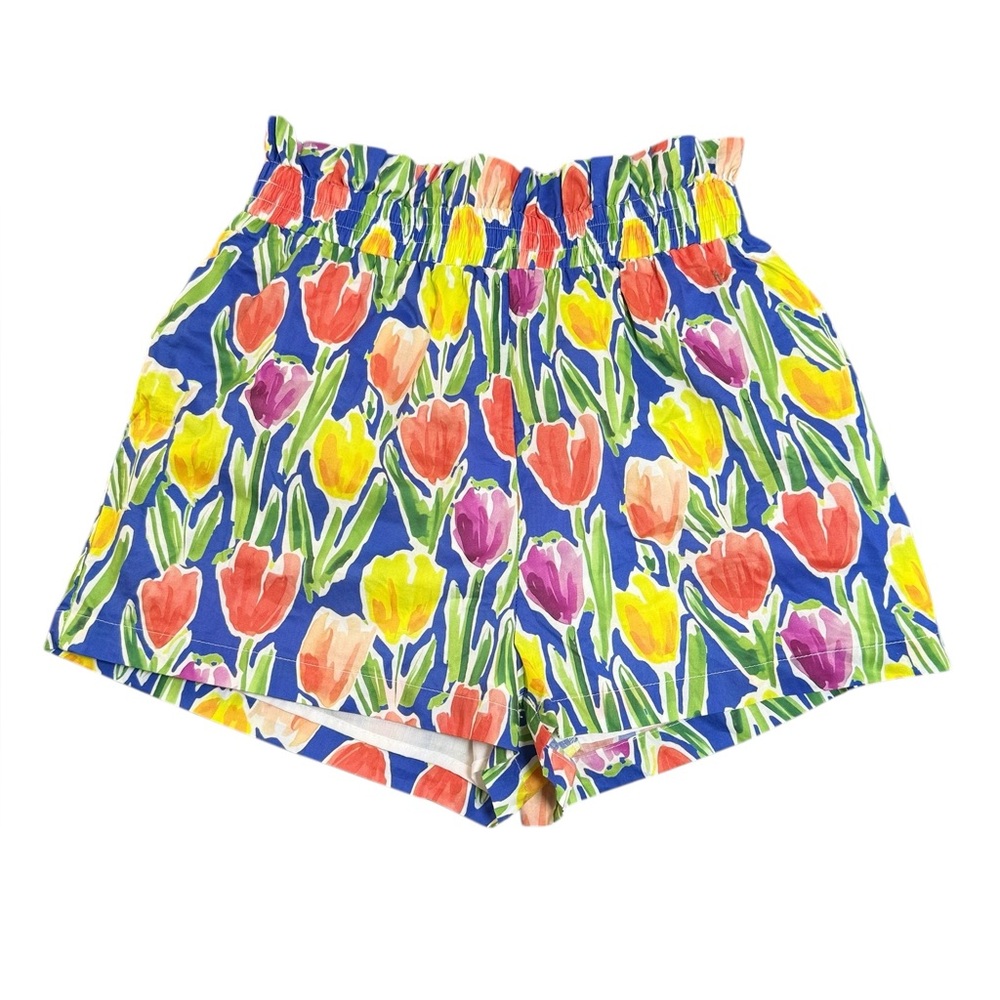English Factory Tulip Print‎ Ruffle Shorts - Picture 2 of 8